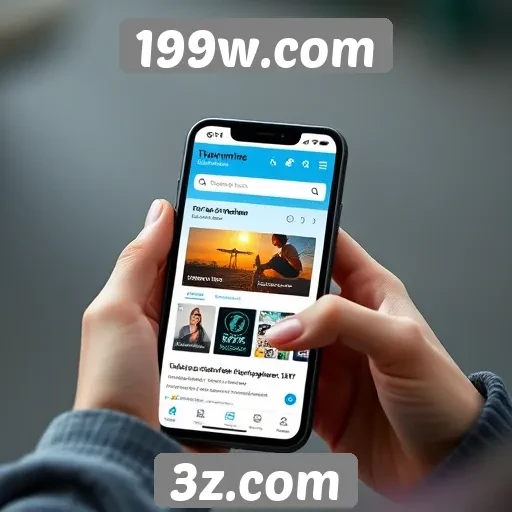 Facilidade de navegação no site 199w.com em dispositivos móveis