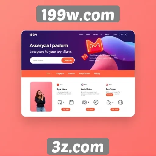 Interface do usuário do site 199w.com